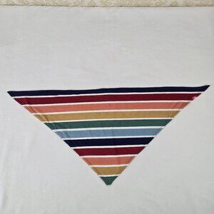 Ruffle Butts RuggedButts Rainbow Striped Pet Bandana Dog Cat Colorful One Size
